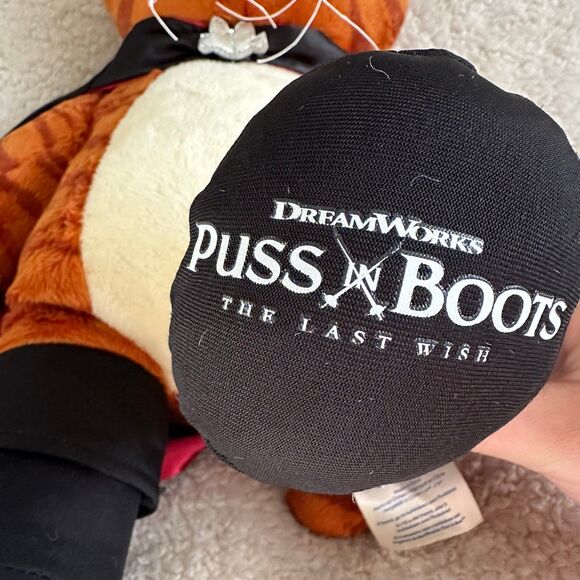 Build a Bear Workshop Puss in Boots Last Wish W/ Sound Box Cape Plush Cat - Picture 3 of 7